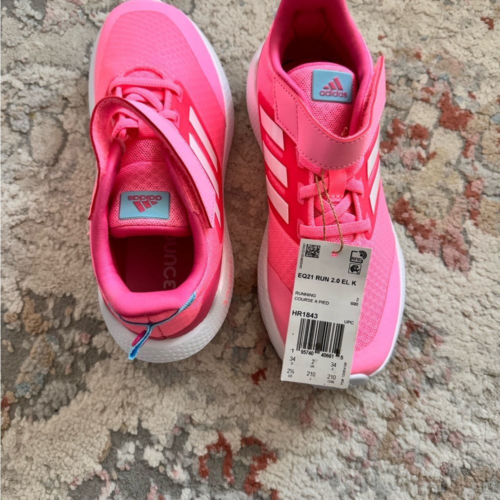 Adidas Kids Bright Pink Sneakers